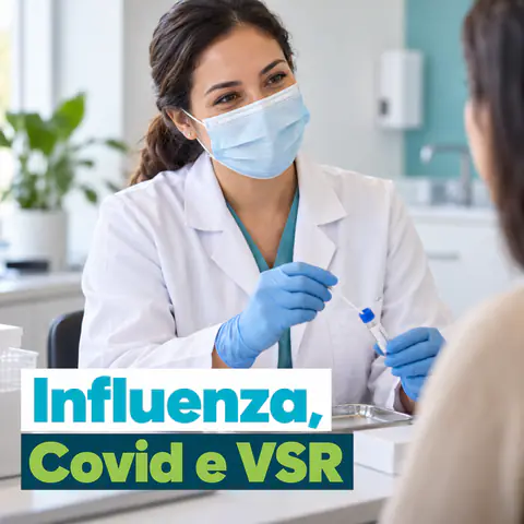 Teste Rápido Influenza, Covid e VSR